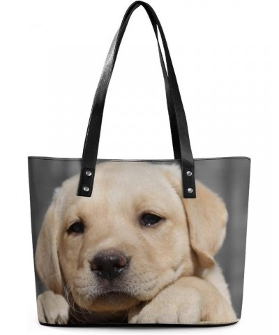 Womens Handbag Animal Dog Leather Tote Bag Top Handle Satchel Bags For Lady $16.10 Totes