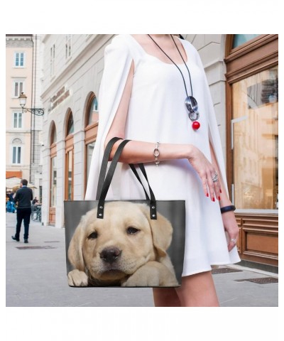 Womens Handbag Animal Dog Leather Tote Bag Top Handle Satchel Bags For Lady $16.10 Totes