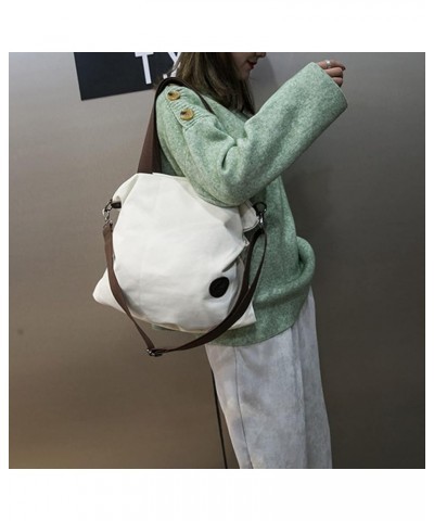 Women Shoulder bags Casual Vintage Hobo Canvas Handbags Top Handle Tote Crossbody Shopping Bags Blue Beige $18.79 Totes