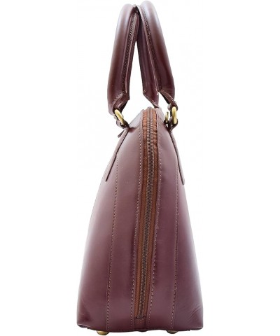 Womens Cowhide Leather Handbag Doctor Shape Hobo Bag Colours Black Chestnut Navy Ellie Chestnut $42.88 Shoulder Bags