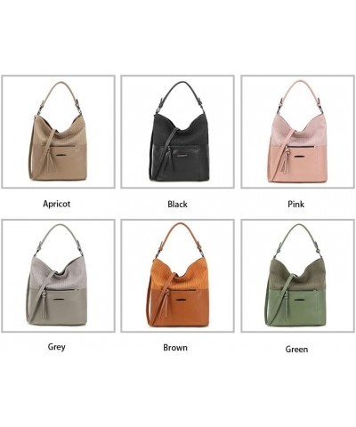 Bucket Bags for Women Elegent Chic Handbag Ladies Tote Bags Large Capacity Casual Shoulder Bag for Work School Brown $15.65 S...