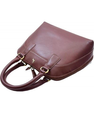 Womens Cowhide Leather Handbag Doctor Shape Hobo Bag Colours Black Chestnut Navy Ellie Chestnut $42.88 Shoulder Bags