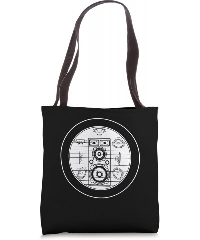 Speaker Spear Blueprint Audio Loudspeaker Vintage Tee, Speak Tote Bag $16.13 Totes