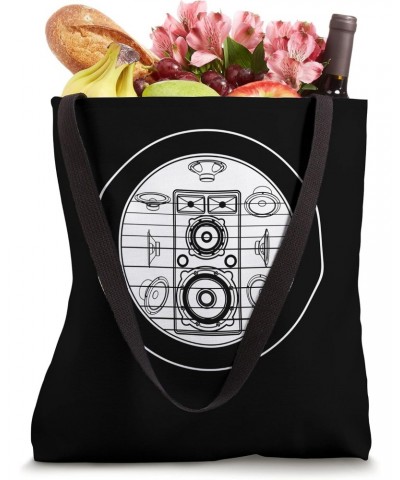 Speaker Spear Blueprint Audio Loudspeaker Vintage Tee, Speak Tote Bag $16.13 Totes