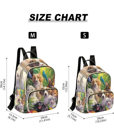 Colorful Floral Moon Stars Women's Small Backpack Purse Quilted Backpack Purse for Women Animals and Birds Medium $15.74 Back...