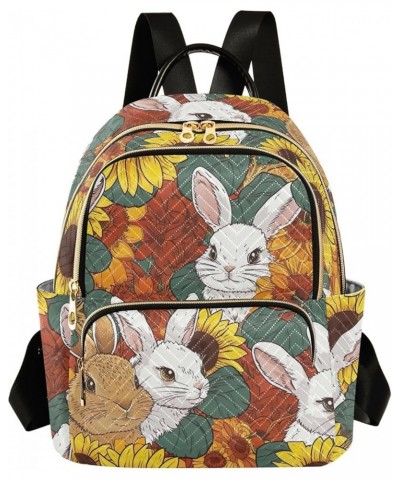 Seagulls Seabirds Pink Trendy Backpack Quilted Backpack Purse for Women Cute Rabbits Sunflower Medium $18.19 Backpacks