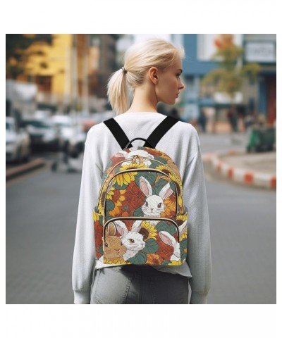 Seagulls Seabirds Pink Trendy Backpack Quilted Backpack Purse for Women Cute Rabbits Sunflower Medium $18.19 Backpacks