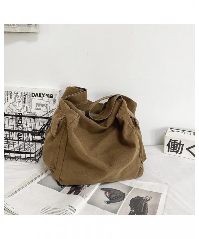 Canvas Handbags Messenger Bag for Women Men Large Designer Hobo bag Crossbody Bag with Multiple Pockets for Couples Coffee $1...