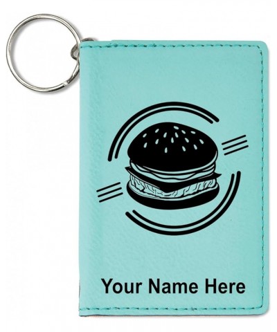 ID Holder Wallet, Hamburger, Personalized Engraving Included (Light Brown) Teal $11.48 Wallets