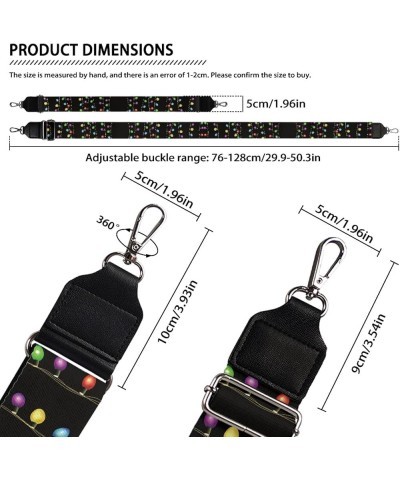 Christmas Tree Print Wide Purse Straps for Women Laides Adjustabel Replacement Shoulder Straps for Bag Tote Guitar Christmas ...