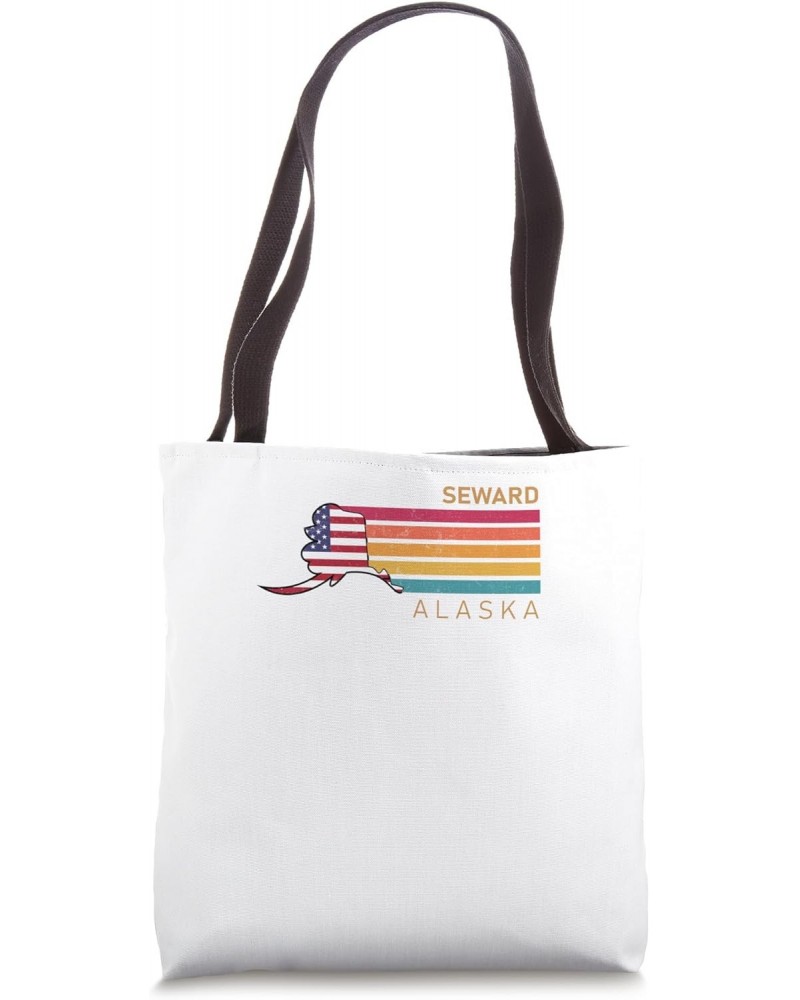 Seward Alaska USA Holiday Souvenir Minimalistic Tote Bag $14.55 Totes