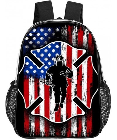 Clear Backpack Skull Usa Stars American Flag Black 17inch Clear Backpacks for Sports Game Concert Events Pattern1084 One Size...