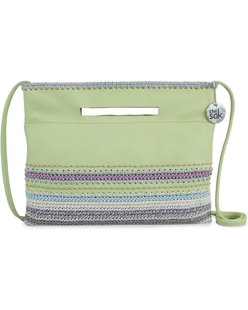 Linden 3-in-1 Convertible Crossbody Bag in Leather Key Lime Seminyak $34.00 Crossbody Bags