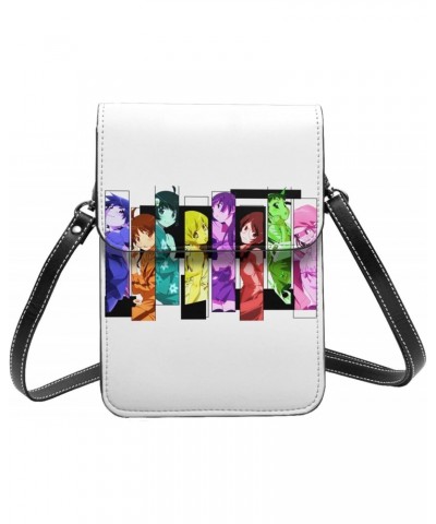 Anime Small Cell Phone Purse Monogatari Series Fashion Womens Crossbody Cellphone Bag Mini Shoulder Bag 7.5x5.3 Inches $19.53...