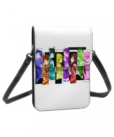 Anime Small Cell Phone Purse Monogatari Series Fashion Womens Crossbody Cellphone Bag Mini Shoulder Bag 7.5x5.3 Inches $19.53...