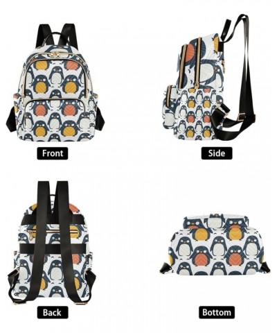 Small Backpack Purse for Women, Colorful Penguins Travel Bag Casual Daypack Shoulder Bag Medium $20.87 Backpacks