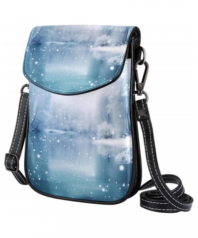 Crossbody Bags for Women,Crossbody Bag Men,Small Sling Bag,Beautiful White Snow Landscape,Crossbody Purse $13.96 Crossbody Bags