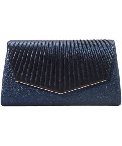 New Evening Purse and handbag Evening Purse Hold Bag Party bag Dinner bag clutches for women Dark Blue $13.20 Evening Bags