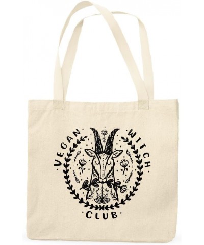 VEGAN WITCH CLUB Organic Tote Bag - Aestetics Gift - Vegan Tote $12.31 Totes