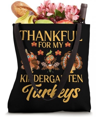 Thankful For My Kindergarten Turkeys Kindergarten Teacher Tote Bag $10.34 Totes