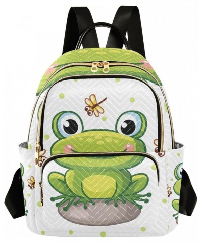 Small Backpack for Women Travel Bag Cute Frog Dragonfly Daypack Purse Fashion Shoulder Bag Rucksack Small B658 $13.25 Backpacks