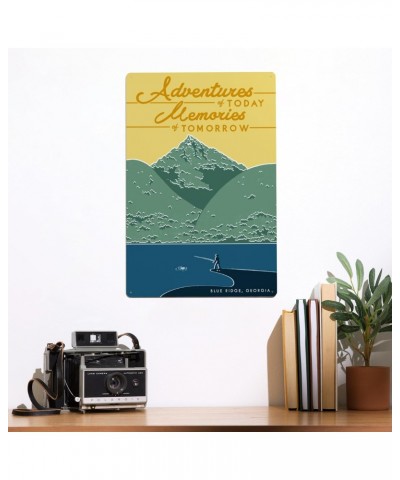 12x18 Inch Metal Sign, Blue Ridge, Georgia, The Adventures of Today, Vintage Fisherman and Mountains Press $20.25 Totes