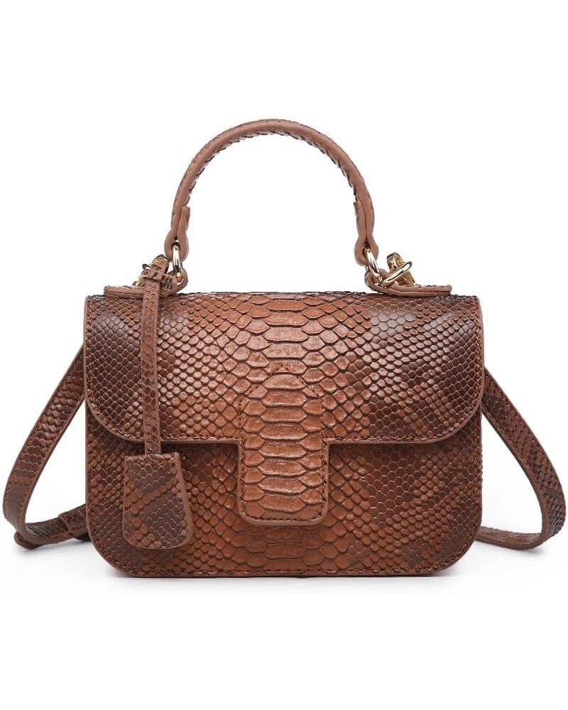 Summer Green Pu Python Leather Women Handbags Ladies Snake Pattern Bag Female Crossbody Bag Messenger S-brown $17.10 Crossbod...