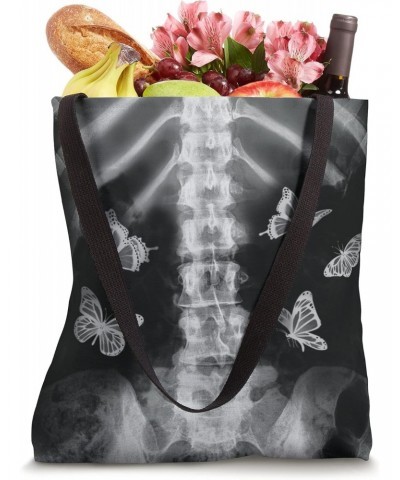 Egirl Skeleton Xray Butterfly Harajuku y2k Dark Edgy Grunge Tote Bag $12.62 Totes