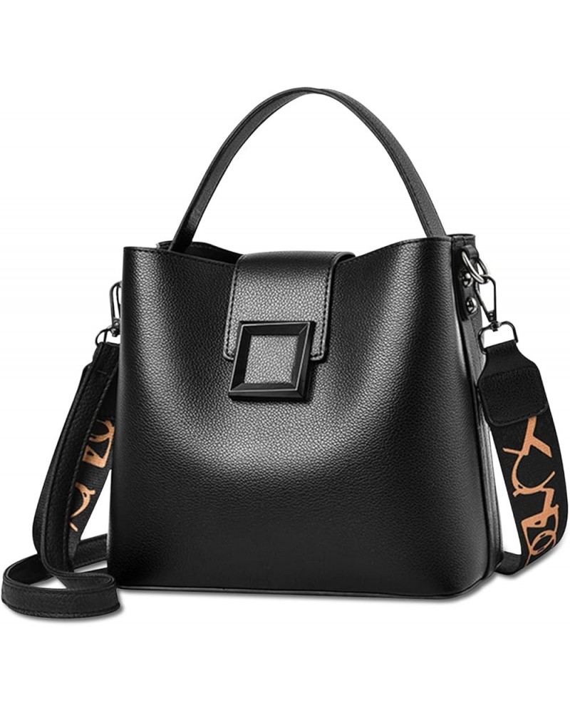 Tote Bags for Women, Women's Tote Handbags, Fashion PVC, Women's Satchel, Purses Shoulder Bag, Woman Top-Handle Bags Black $1...