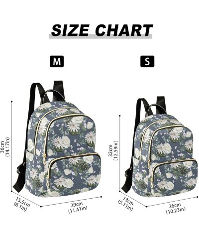 Rose Flower and Cactus Women's Backpack Purse Causal Daypack Work Travel College Business Trip Bag Shoulder Bag Small $15.83 ...