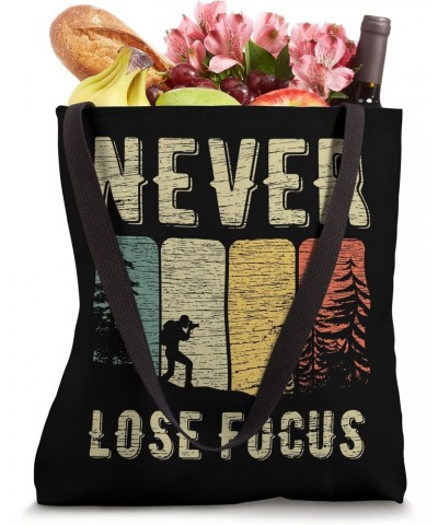 Retro Never Lose Focus Camera Photo Photography Focus Camera Tote Bag $9.46 Totes