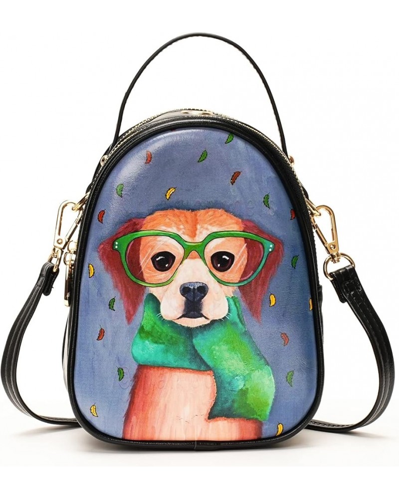 Small Satchel Bags Shoulder Purse Crossbody Bags for Women Trendy 020-puppy-1 $10.80 Backpacks