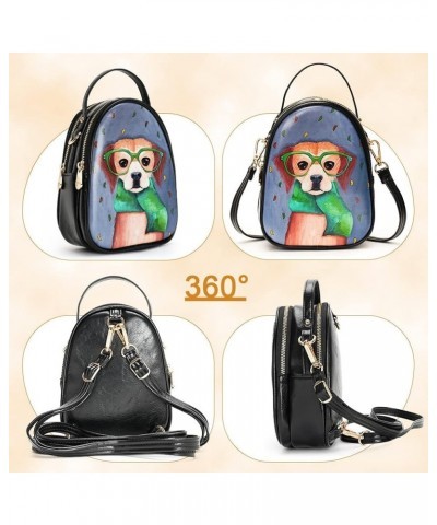 Small Satchel Bags Shoulder Purse Crossbody Bags for Women Trendy 020-puppy-1 $10.80 Backpacks