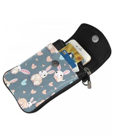 Cartoon Cute Bunny Women'S With Tassel Small Crossbody Leather Cell Phone Bag Purse For Walking Camping Shopping Dating $24.5...