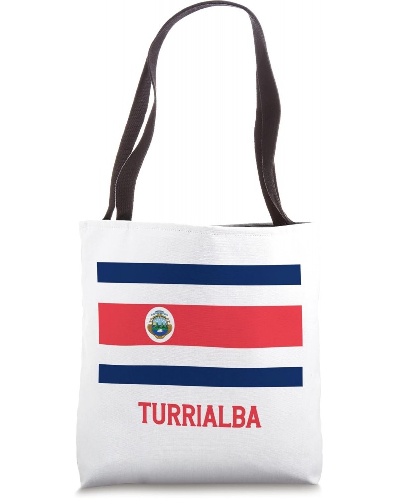 Turrialba Costa Rica Flag Emblem Escudo Bandera Crest Tote Bag $12.96 Totes