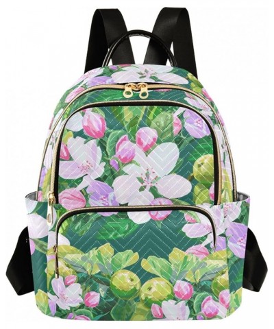 Mini Backpack Purse for Women Lightweight Girls Small Size White Flower Green Fruit School Teens College Traveling Medium $16...