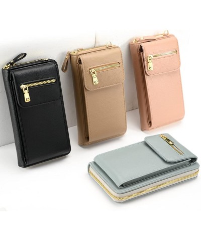 Mini Messenger Shoulder Handbag Crossbody Cell Phone Purse for Women Khaki $11.87 Shoulder Bags