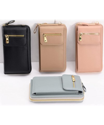 Mini Messenger Shoulder Handbag Crossbody Cell Phone Purse for Women Khaki $11.87 Shoulder Bags