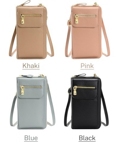 Mini Messenger Shoulder Handbag Crossbody Cell Phone Purse for Women Khaki $11.87 Shoulder Bags