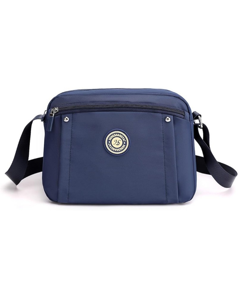 Women's bag, nylon cloth bag, horizontal shoulder bag, women's casual cross-body bag Sapphire Blue $18.55 Shoulder Bags