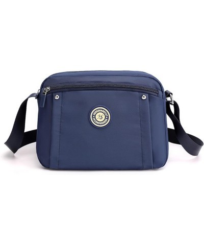 Women's bag, nylon cloth bag, horizontal shoulder bag, women's casual cross-body bag Sapphire Blue $18.55 Shoulder Bags