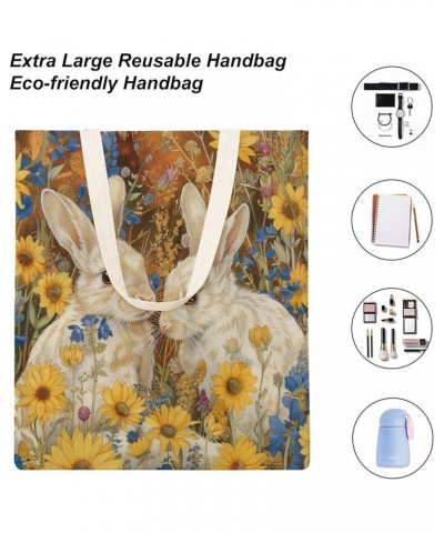 Canvas Tote Farmhouse Floral Bulk Shopping Bag White, Pink, Yellow, Blue And Purple Floral Shopping Tote Bag Totebag-6 $9.50 ...