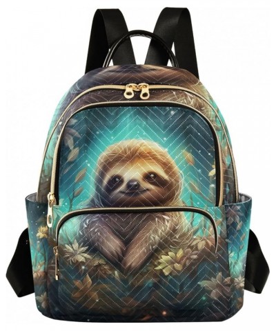 Small Backpack Purse for Women, Cute Sloth Flowers Travel Bag Casual Daypack Shoulder Bag Small $18.71 Backpacks