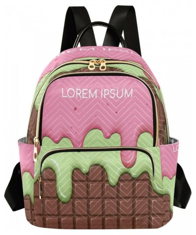 Women Backpack Purse Strawberry Cream and Lemon Fashion Shoulder Bags Travel Backpack Small Daypacks S Medium $10.66 Backpacks