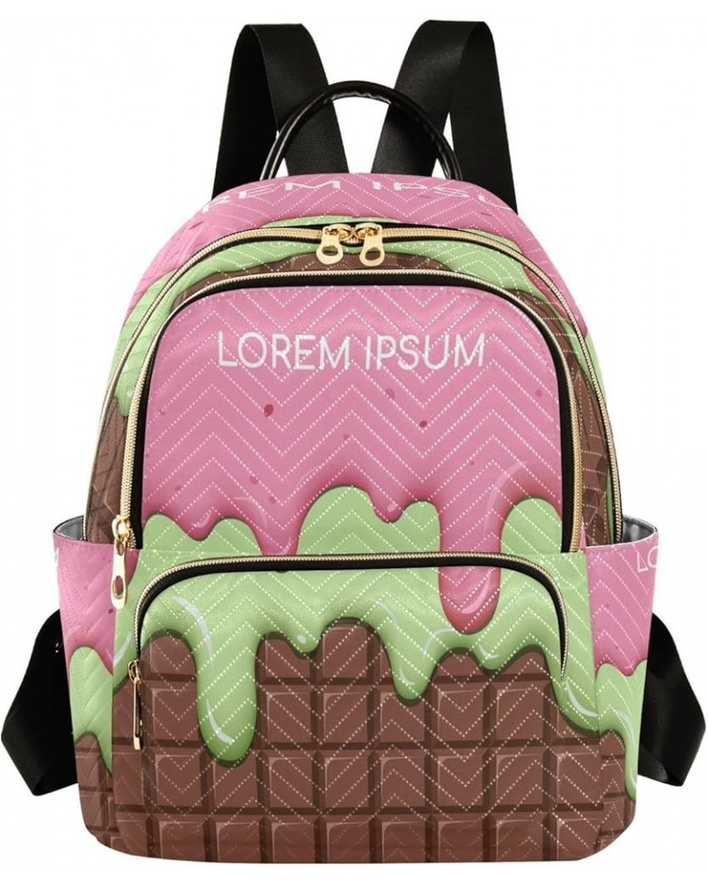 Women Backpack Purse Strawberry Cream and Lemon Fashion Shoulder Bags Travel Backpack Small Daypacks S Medium $10.66 Backpacks