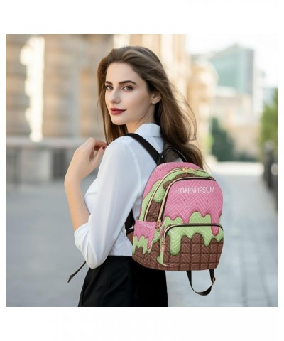 Women Backpack Purse Strawberry Cream and Lemon Fashion Shoulder Bags Travel Backpack Small Daypacks S Medium $10.66 Backpacks