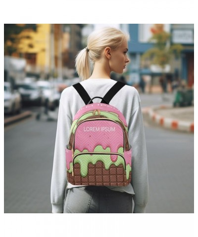 Women Backpack Purse Strawberry Cream and Lemon Fashion Shoulder Bags Travel Backpack Small Daypacks S Medium $10.66 Backpacks