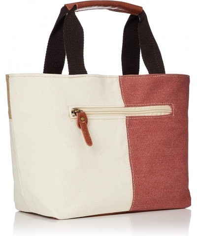 Canvas Patchwork Handles Brown (French Toast 19-1012tcx) $17.09 Handbags