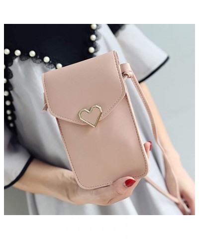 Women's Phone Bag,Change Bag,Crossbody Pouch Wallet,Shoulder Bag Pink $8.04 Shoulder Bags