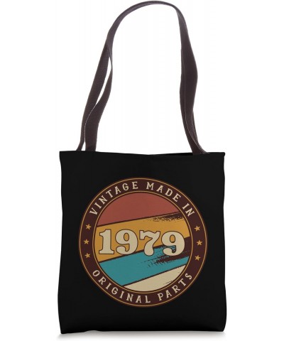 45th Birthday Vintage Original Parts Born 1979 45 Year Old Tote Bag $12.21 Totes